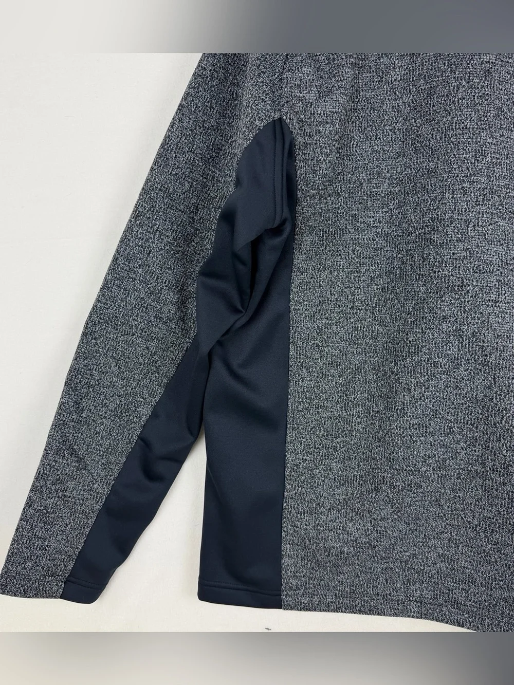 Spyder Men's Size XL Half Zip Jacket Sweater Knit Pullover Gray Black NWT